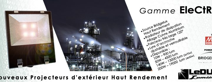 Nouveaux projecteurs d’exterieur ELECTRA PRO